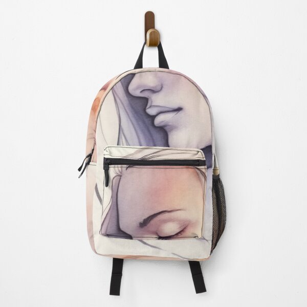 Item preview, Elegant side profile of a woman with long hair in a soft pastel drawing featuring subtle colors and gentle outlines designed and sold by anytka.