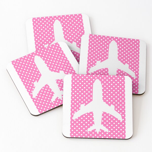 Item preview, Who Said Flying Can't be Cute? - Polka Dot Pink Aviation designed and sold by MirAgi.