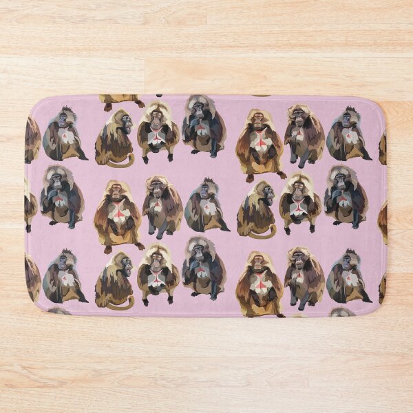 Item preview, G is for Gelada, Gelada Baboon – Unique Ethiopian Highland Primate Illustration designed and sold by PrettylittlepastelUk.