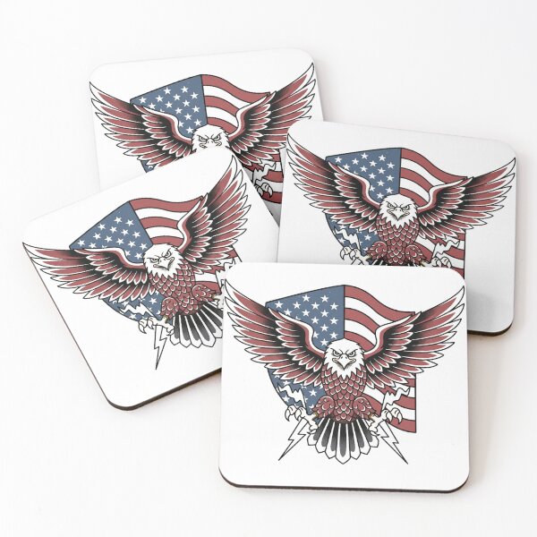 Item preview, Patriotic Eagle Lightning American Flag Graphic designed and sold by Merchifyme2000.