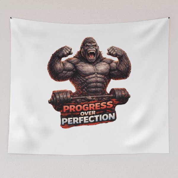 Item preview, Hardcore Gorilla Gym Motivation Design designed and sold by gabeszshop.