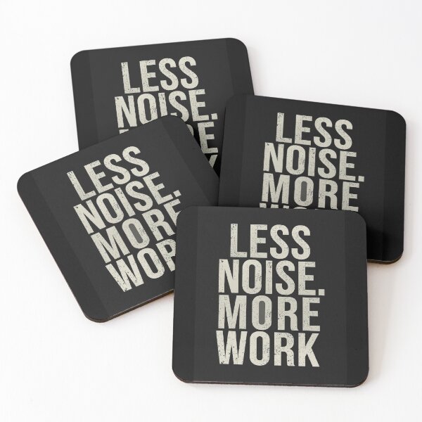 Item preview, Less Noise More Work Wall Art | Discipline Mindset Poster | Minimalist Print designed and sold by NatureNinja.
