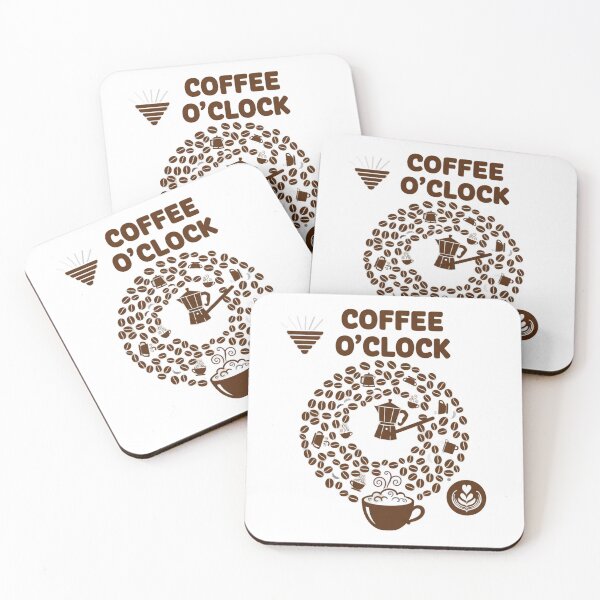 Item preview, Coffee O'Clock Time - Minimalist Coffee Lover Design designed and sold by Merchifyme2000.
