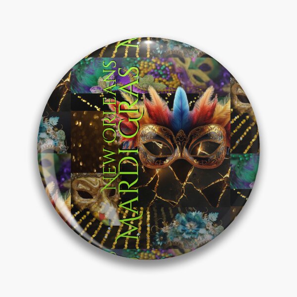Item preview, Mardi Gras New Orleans Photo Collage Colorful Design designed and sold by EarthArtDesigns.