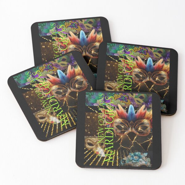 Item preview, Mardi Gras New Orleans Photo Collage Colorful Design designed and sold by EarthArtDesigns.