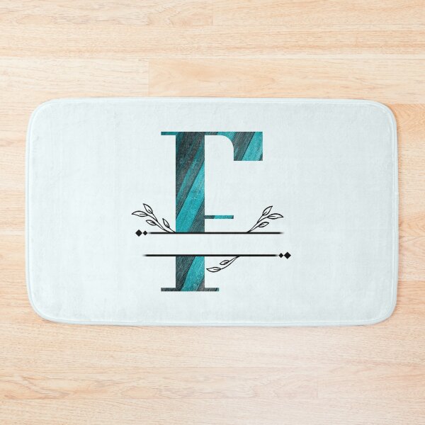 Item preview, Monogram...F... with blue and black/grey wood background designed and sold by CHASAcreative.