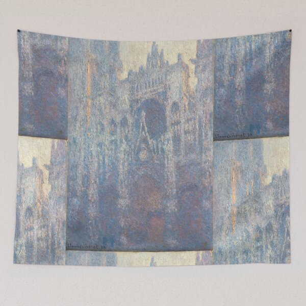 Item preview, Claude Monet Poster: The Portal of Rouen Cathedral in Morning Light: Impressionist Wall Art designed and sold by artofuniverse.