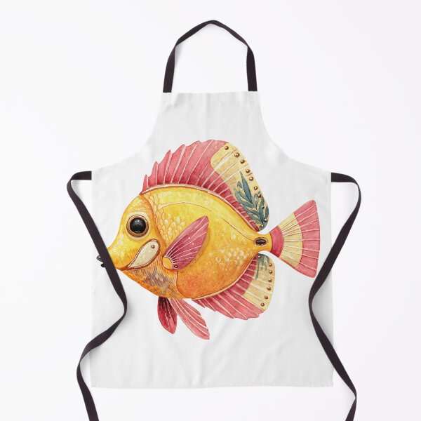Item preview, Title: Yellow Angelfish Watercolor Illustration - Centropyge heraldi Tropical Fish Art designed and sold by Anastasiia Yurevych.