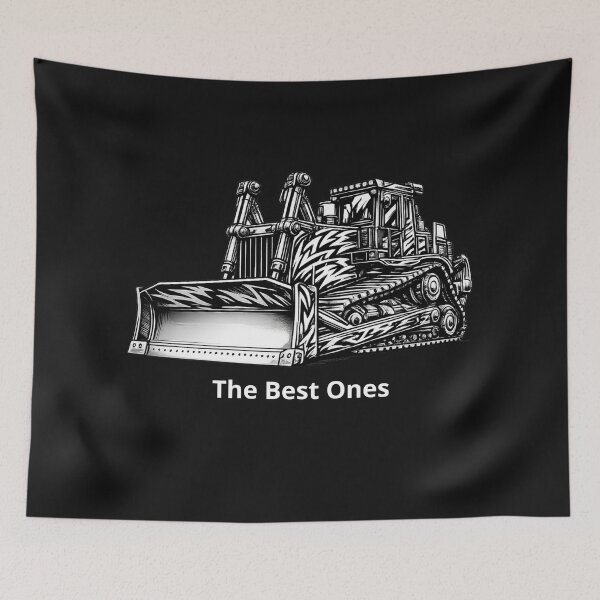Item preview, Tribal Bulldozer Line Art Design designed and sold by acsai.