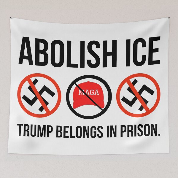 Item preview, Abolish ICE Trump belongs in prison.  designed and sold by Rachel the Artist .