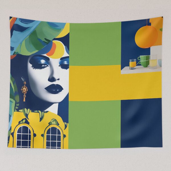 Item preview, Colorful artistic mural designed and sold by anytka.