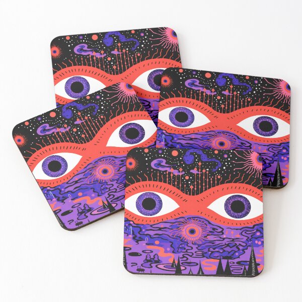 Item preview, Trippy and psychedelic artwork. Surreal illustration in vivid multicolors designed and sold by anytka.