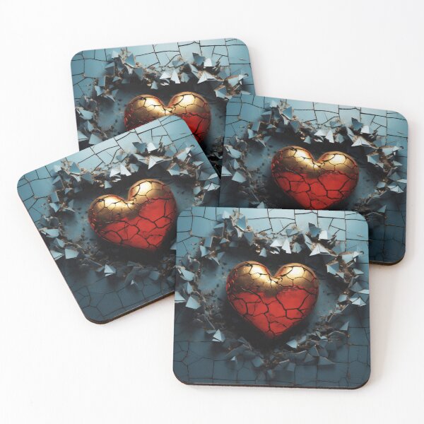 Item preview, Shattered Love: Heart Breaking Through Wall designed and sold by anytka.