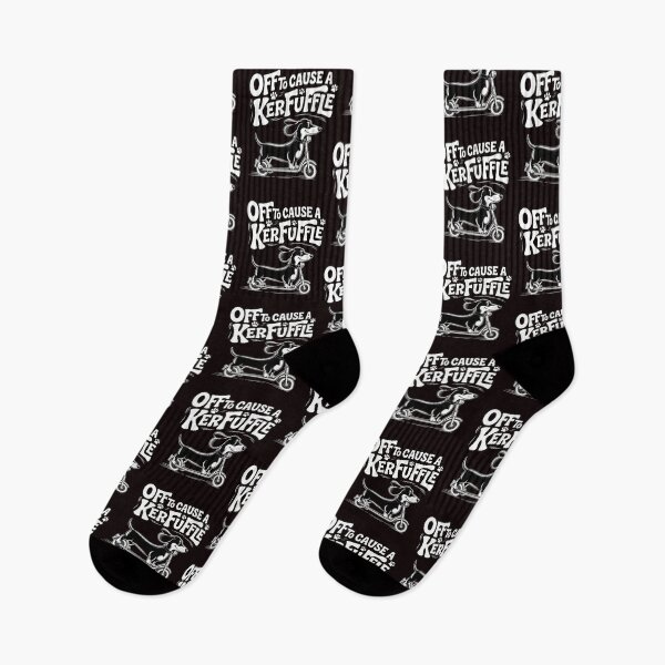 Item preview, Off To Cause a Kerfuffle Dachshund – Playful Dachshund Humor Quote designed and sold by Redgiant87x.