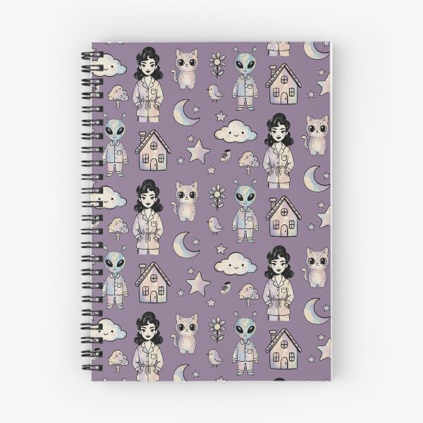 Item preview, Cat Alien Pinup Girl Kawaii Sticker Set designed and sold by FRH Design ⭐⭐⭐⭐⭐.