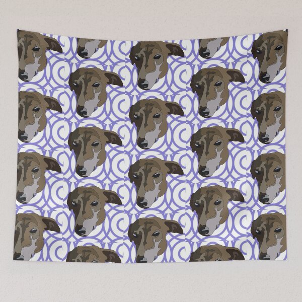 Item preview, Copy of Copy of Greyhound purple pattern designed and sold by LeahcarsArt.
