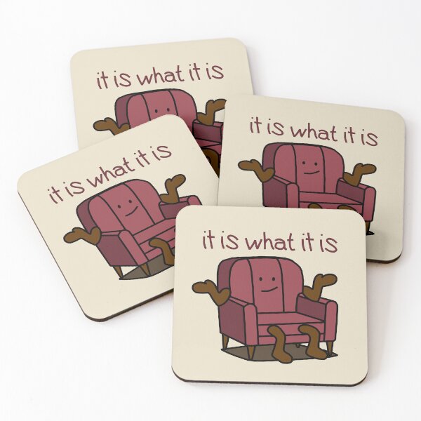 Item preview, It Is What It Is Shrugs The Red Chair designed and sold by ellenhenry.