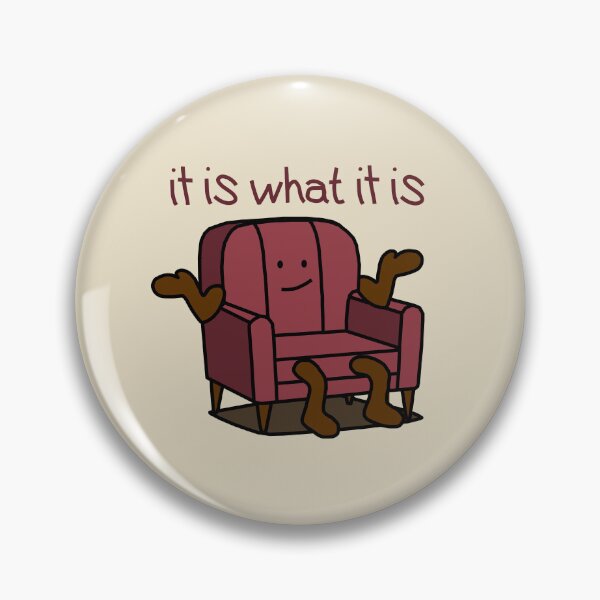 Item preview, It Is What It Is Shrugs The Red Chair designed and sold by ellenhenry.