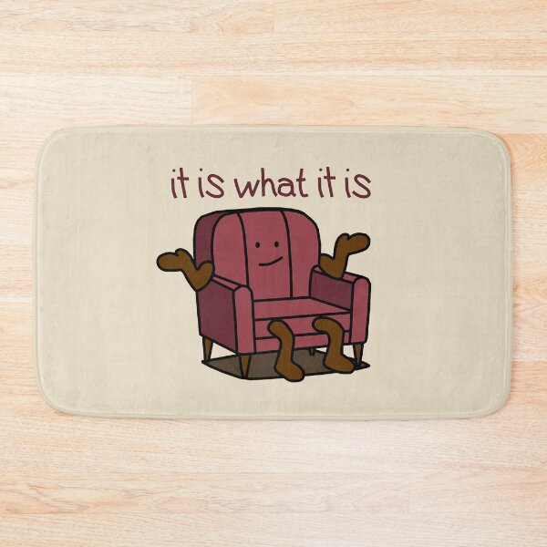 Item preview, It Is What It Is Shrugs The Red Chair designed and sold by ellenhenry.