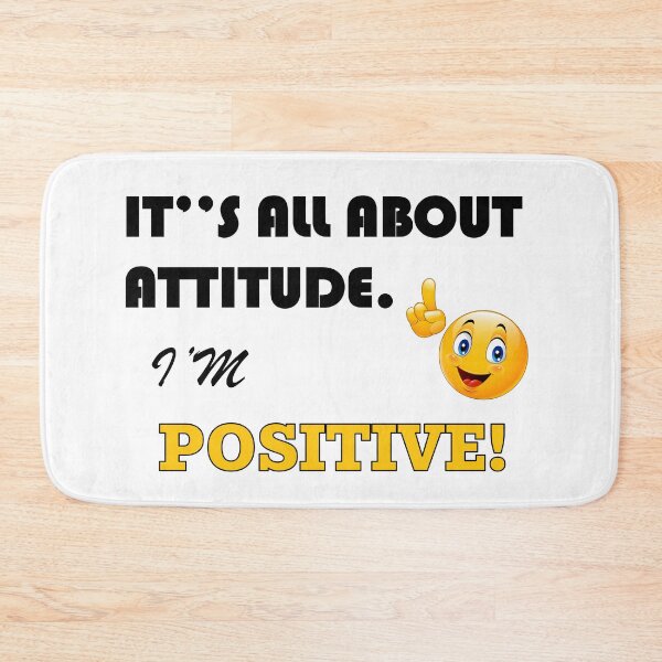 Item preview,  It's All About Attitude - I'm Positive - Yellow designed and sold by DFNJ.