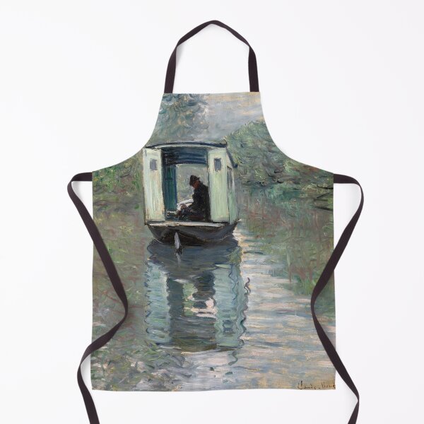 Item preview, The Studio Boat Le Bateau Atelier by Claude Monet: Tranquil River Poster designed and sold by artofuniverse.