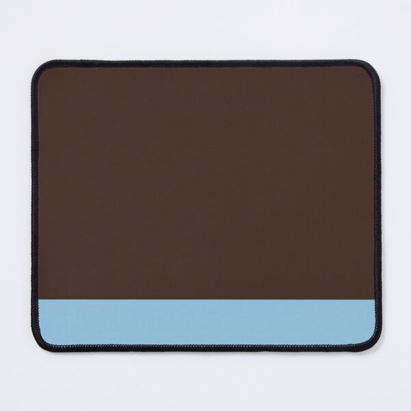 Item preview, Color Block Minimalist Solid in Light Blue and Dark Brown designed and sold by kierkegaard.