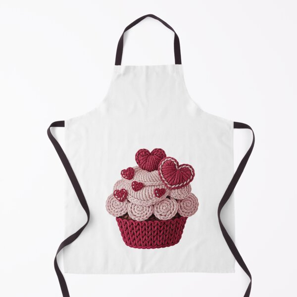 Item preview, Heart-themed Crochet Cupcake designed and sold by jkrphoto.