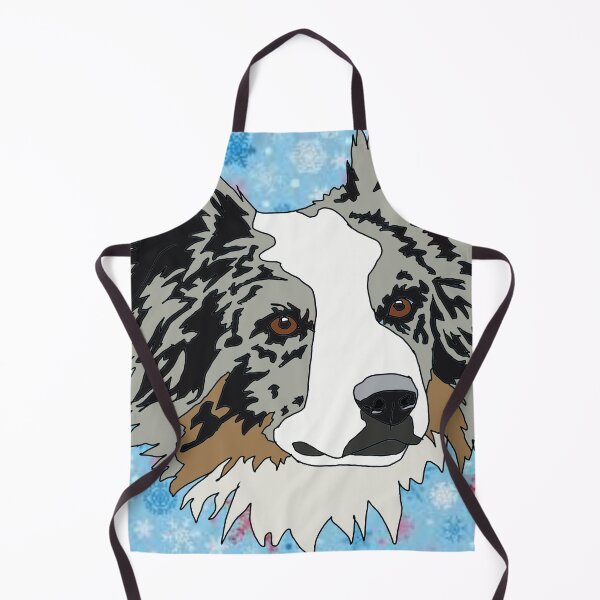 Item preview, Aussie shepherd winter pattern designed and sold by LeahcarsArt.