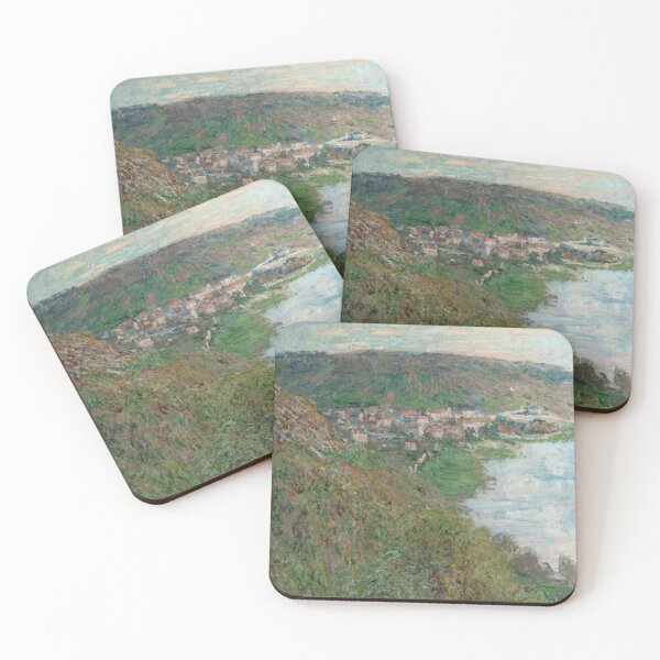 Item preview, View of Vetheuil by Claude Monet: Tranquil French Riverside Landscape Poster designed and sold by artofuniverse.