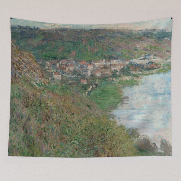 Item preview, View of Vetheuil by Claude Monet: Tranquil French Riverside Landscape Poster designed and sold by artofuniverse.