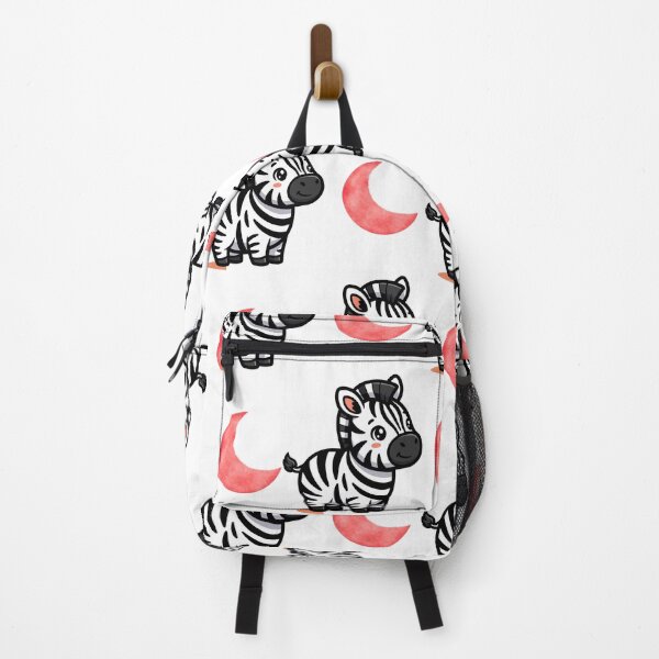 Item preview, Cute Zebra Pattern with Red Moons | Adorable Design designed and sold by lunadesignsmoon.