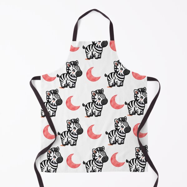 Item preview, Cute Zebra Pattern with Red Moons | Adorable Design designed and sold by lunadesignsmoon.