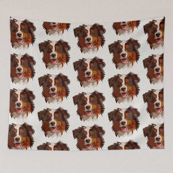 Item preview, Copy of Aussie shepherd winter pattern designed and sold by LeahcarsArt.