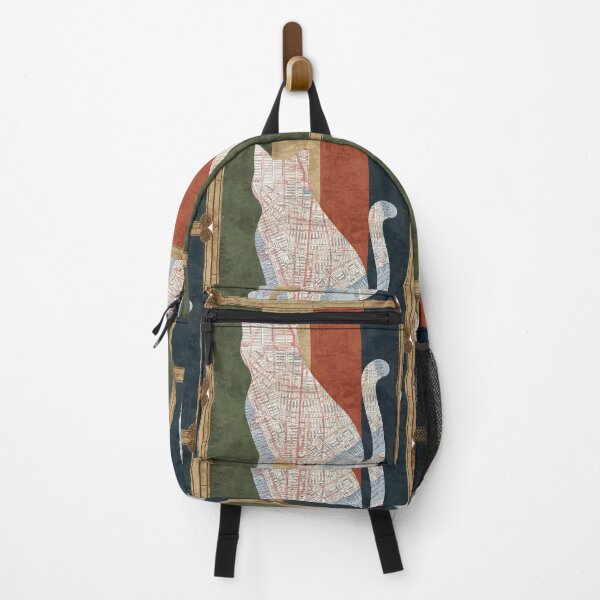 Item preview, Vintage map with cat silhouette designed and sold by Karitza Daniela.