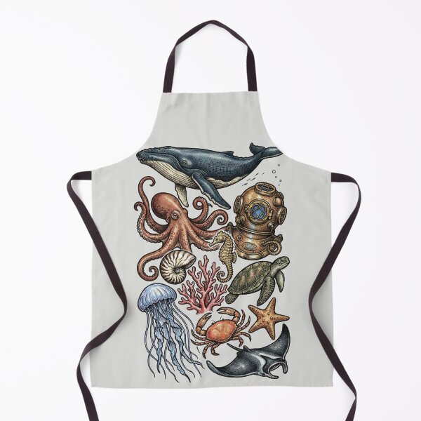 Item preview, Colorful Marine Biology - Vintage Ocean Chart designed and sold by DigitalGlade.