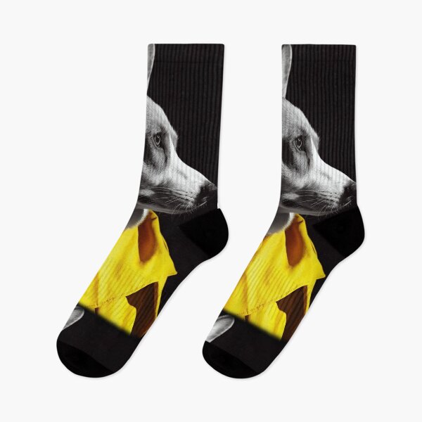 Item preview, Dog in yellow - glamorous fashion portrait designed and sold by KsaveraArt.
