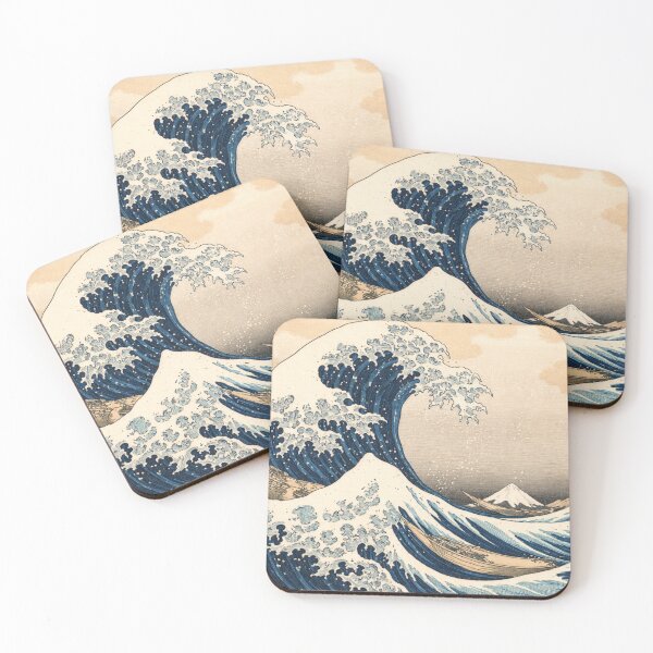 Item preview, Great Wave Ocean Wall Art – Japanese Vintage Seascape Print designed and sold by Eclipse 3699.