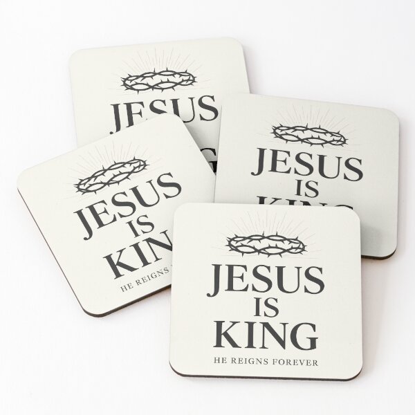 Item preview, Jesus Is King Minimalist Christian Faith Design He Reigns Forever designed and sold by astersgraphics.