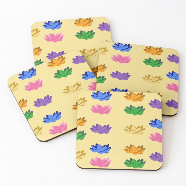 Artikelvorschau, Bunte Lotusblumen-Sticker, Wandbilder, Magnete, Kaffeetassen, Heimdeko, Notizbücher, T-Shirts, Schreibwaren – Redbubble-Shop entworfen und verkauft von Saritas Boutique Shop.