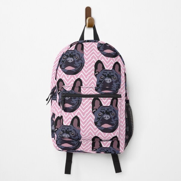 Item preview, Frenchie with stripy pattern designed and sold by LeahcarsArt.
