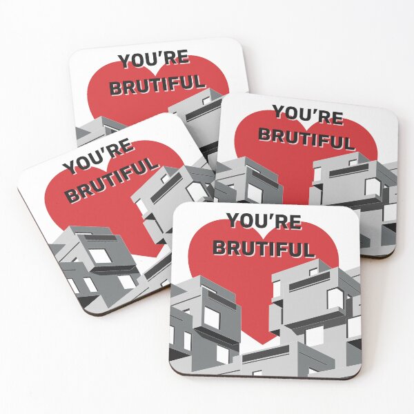 Item preview, Habitat 67 - You're Brutiful Black and White / Monochrome designed and sold by sketchingarchi.