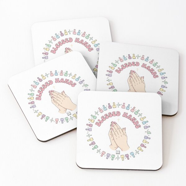 Item preview, Blessed Hands – Christian Nail Tech Pastel Sticker Design designed and sold by Illustrated Faith.