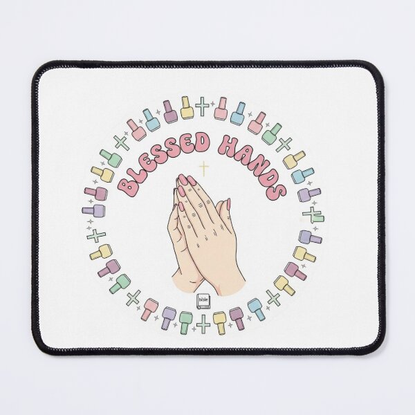 Item preview, Blessed Hands – Christian Nail Tech Pastel Sticker Design designed and sold by Illustrated Faith.