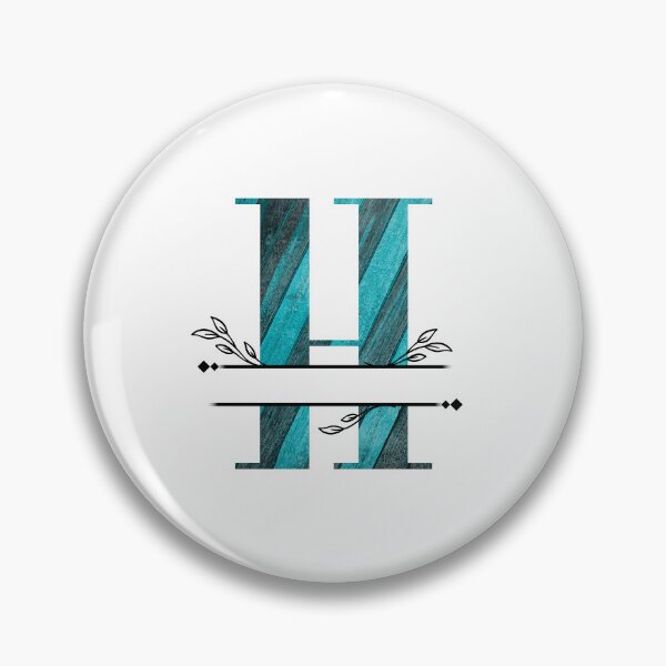 Item preview, Monogram...H... with blue and black/grey wood background designed and sold by CHASAcreative.