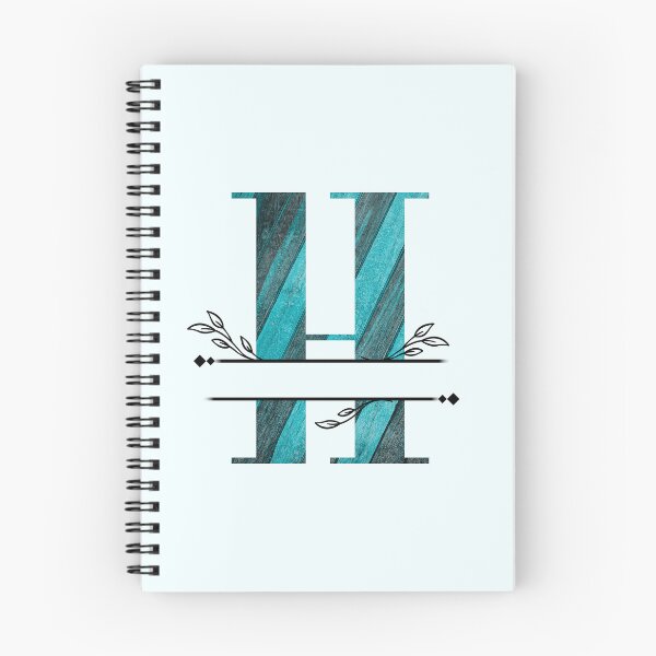 Item preview, Monogram...H... with blue and black/grey wood background designed and sold by CHASAcreative.