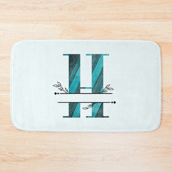 Item preview, Monogram...H... with blue and black/grey wood background designed and sold by CHASAcreative.