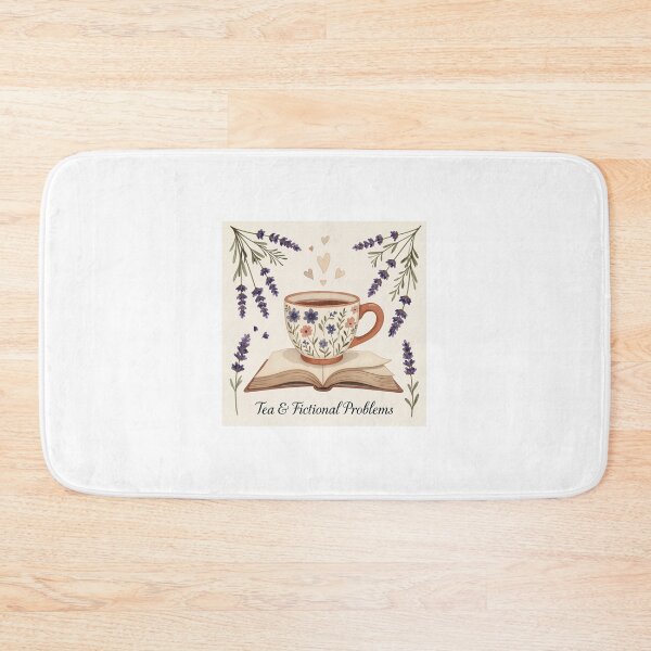 Item preview, Tea & Fictional Problems Cozy Bookish Sticker designed and sold by OrikuStudio.