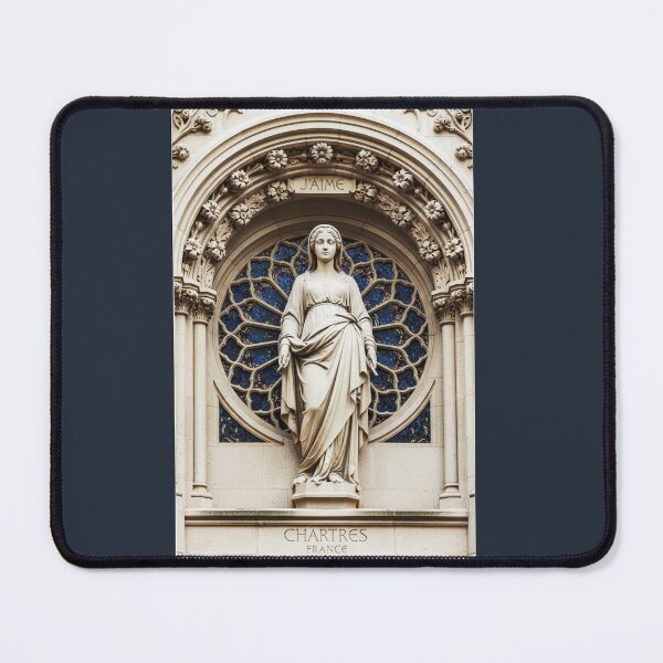Item preview, Chartres France – Gothic Cathedral Sculpture & Rose Window Art designed and sold by FrancophileFun.