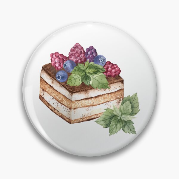 Item preview, Tiramisu Dessert with Berries and Mint designed and sold by Flowersforbear.