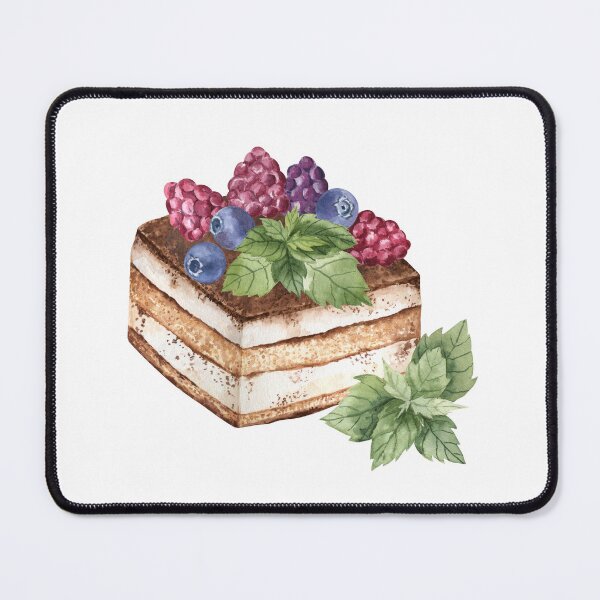 Item preview, Tiramisu Dessert with Berries and Mint designed and sold by Flowersforbear.